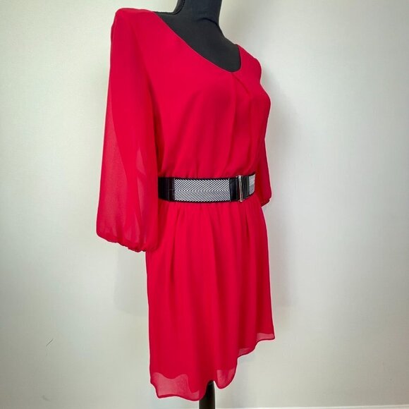 By & By NWT Red dress Size M - Picture 2 of 10